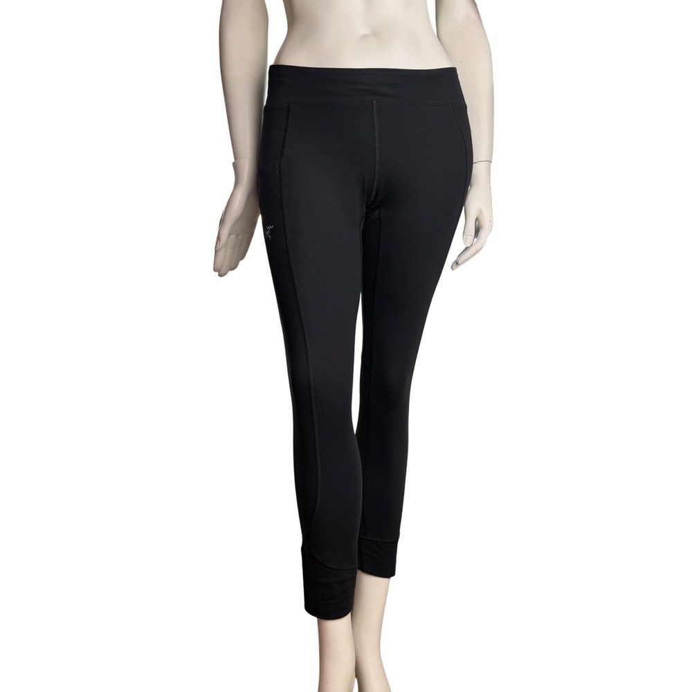Arc'teryx Sunara Tights Side Pocket Black Gorpcore Athleisure Yoga Leggings S